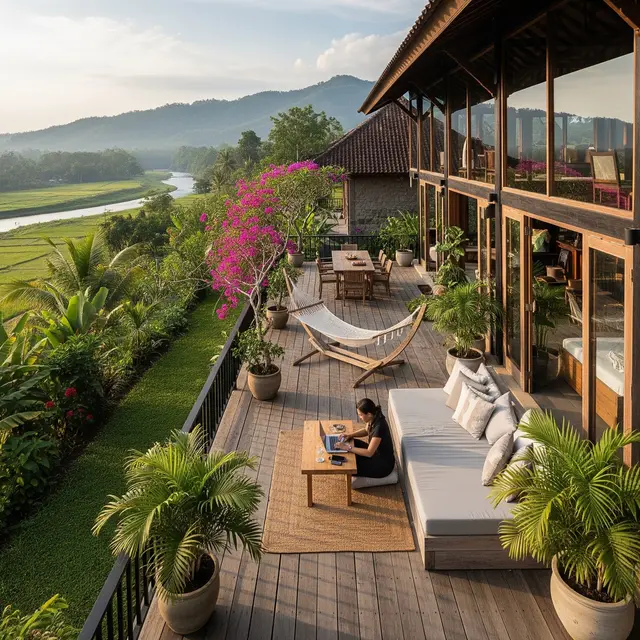 Rumah di Desa untuk Orang yang Ingin Work-Life Balance (Gemini AI)