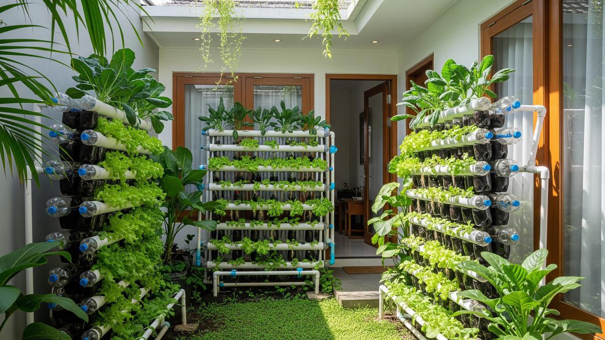 Hidroponik Modal di Bawah Rp50 Ribu Pakai Barang Bekas, Panen Sayur Sehat di Rumah