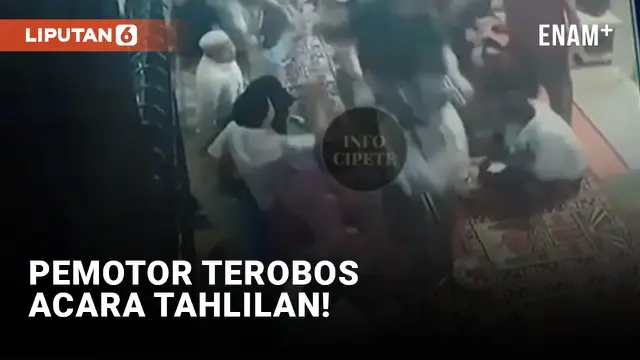 Kacau! Pemotor Terobos Makan-makan Pasca Tahlilan