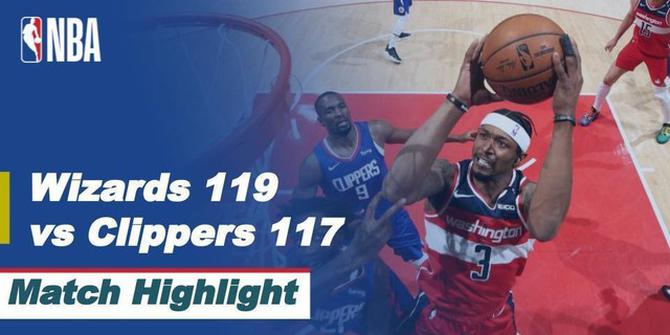 VIDEO: Highlights NBA, Washington Wizards Menang Tipis atas LA Clippers 119-117