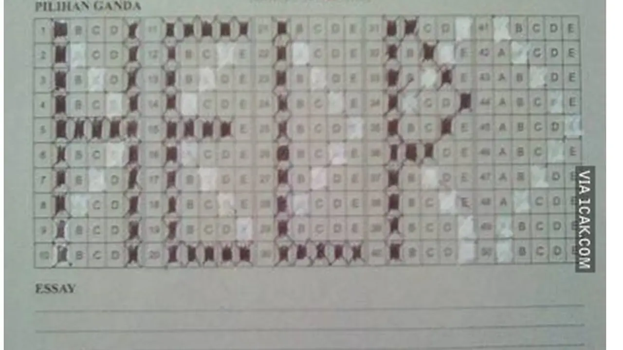 6 Jawaban Absurd Murid di Soal Pilihan Ganda Ini Nyeleneh Banget