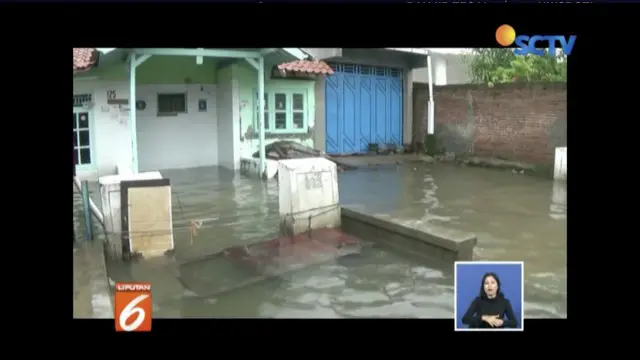 Banjir masih rendam ratusan rumah warga di Tegal, Jawa Tengah.