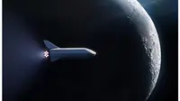 Ilustrasi perjalanan ke luar angkasa SpaceX (Foto: SpaceX)
