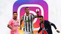 Ilustrasi - IG Lionel Messi, Cristiano Ronaldo, Neymar (Bola.com/Adreanus Titus)
