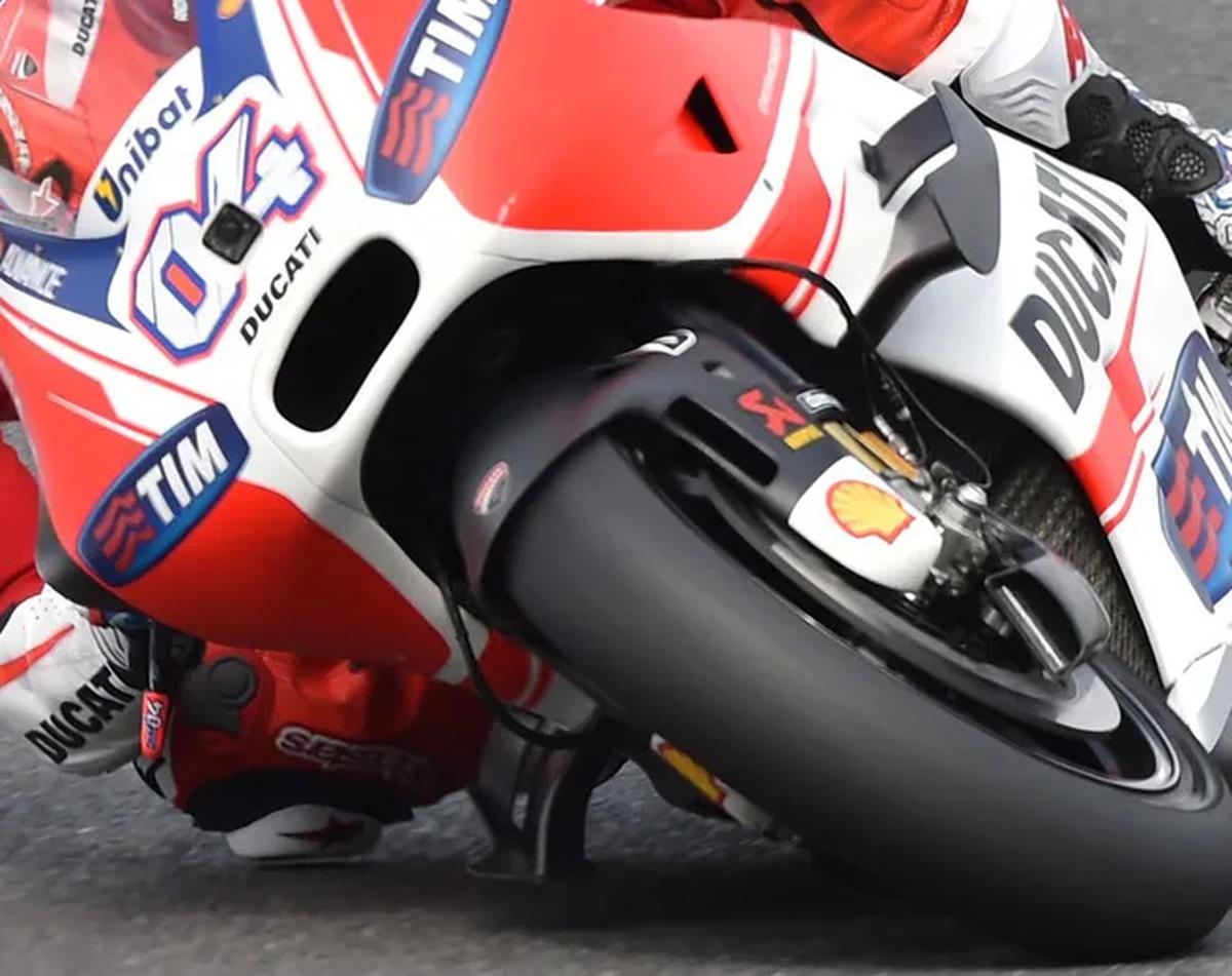 Winglet pada Desmosedici GP15 milik Andrea Dovizioso. (c) AFP
