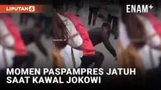 Paspampres Tersungkur saat Kawal Jokowi di Maluku