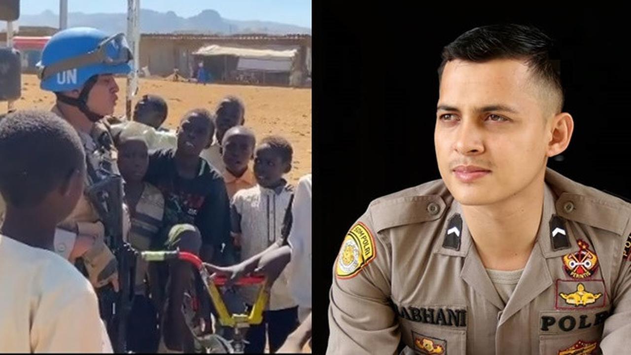 7 Potret Briptu Nabhani Akbar, Polisi yang Ajari Ngaji Anak-Anak di Sudan