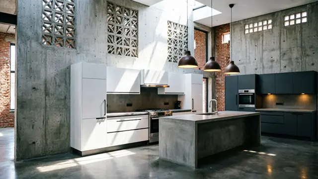 Desain Dapur Minimalis dengan Roster (AI)