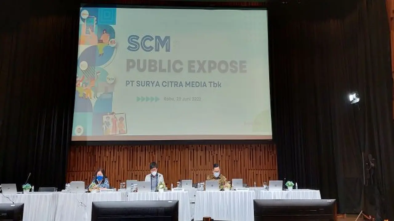 Paparan publik PT Surya Citra Media Tbk (SCMA), Rabu (29/6/2022) (Foto: Liputan6.com/Agustina Melani)