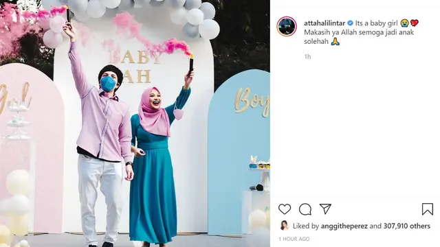 Aurel Hermansyah - Atta Halilintar (Foto: Instagram/@attahalilintar)