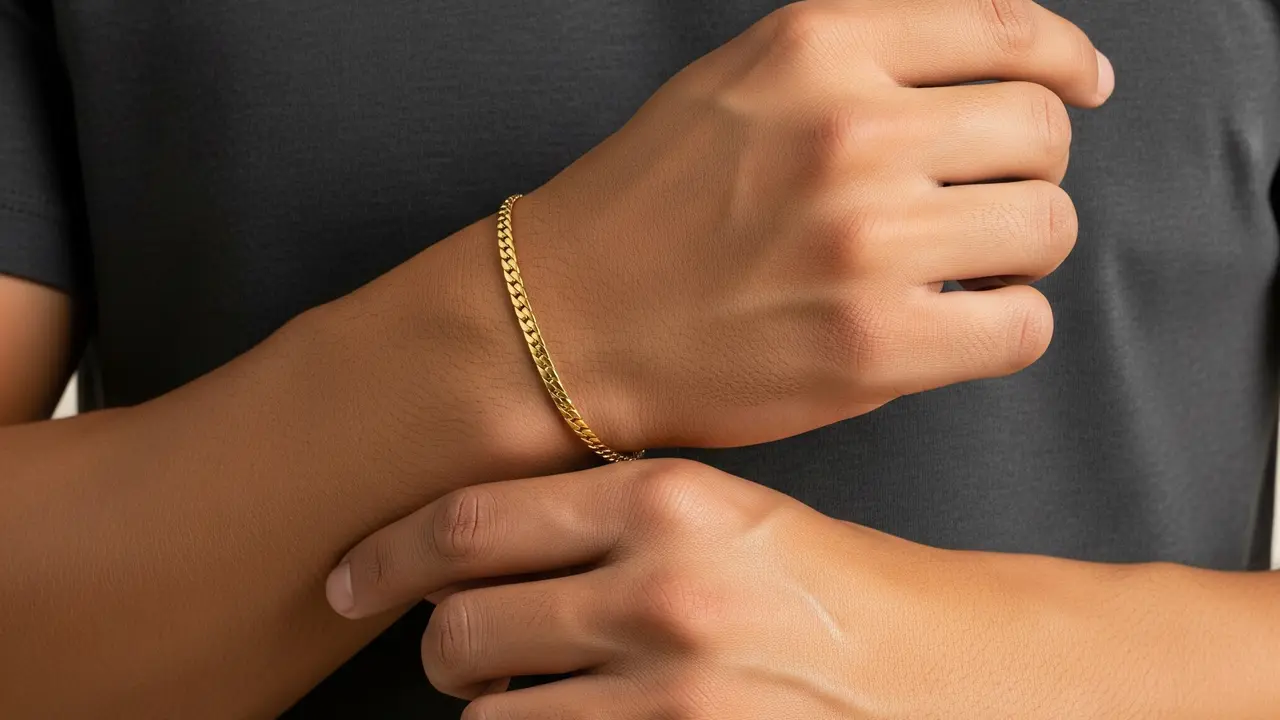 9 Model Gelang Emas untuk Tangan Besar