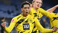 Jude Bellingham. Mengikuti jejak Jadon Sancho yang lebih dulu dikontrak Borussia Dortmund. Dortmund merekrutnya pada Juli 2020 saat menginjak usia 17 tahun dari Birmingham City senilai 25 juta pound sebagai rekor pemain muda termahal dalam sejarah. (AFP/Ina Fassbender/Pool)