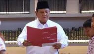 Momen Prabowo Bacakan Ikrar Sumpah Pemuda Bareng Siswa SD