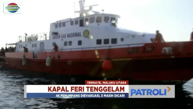 Tim SAR Maluku Utara terus melakukan koordinasi untuk melakukan pencarian terhadap 24 penumpang dan 18 Abk yang tenggelam.