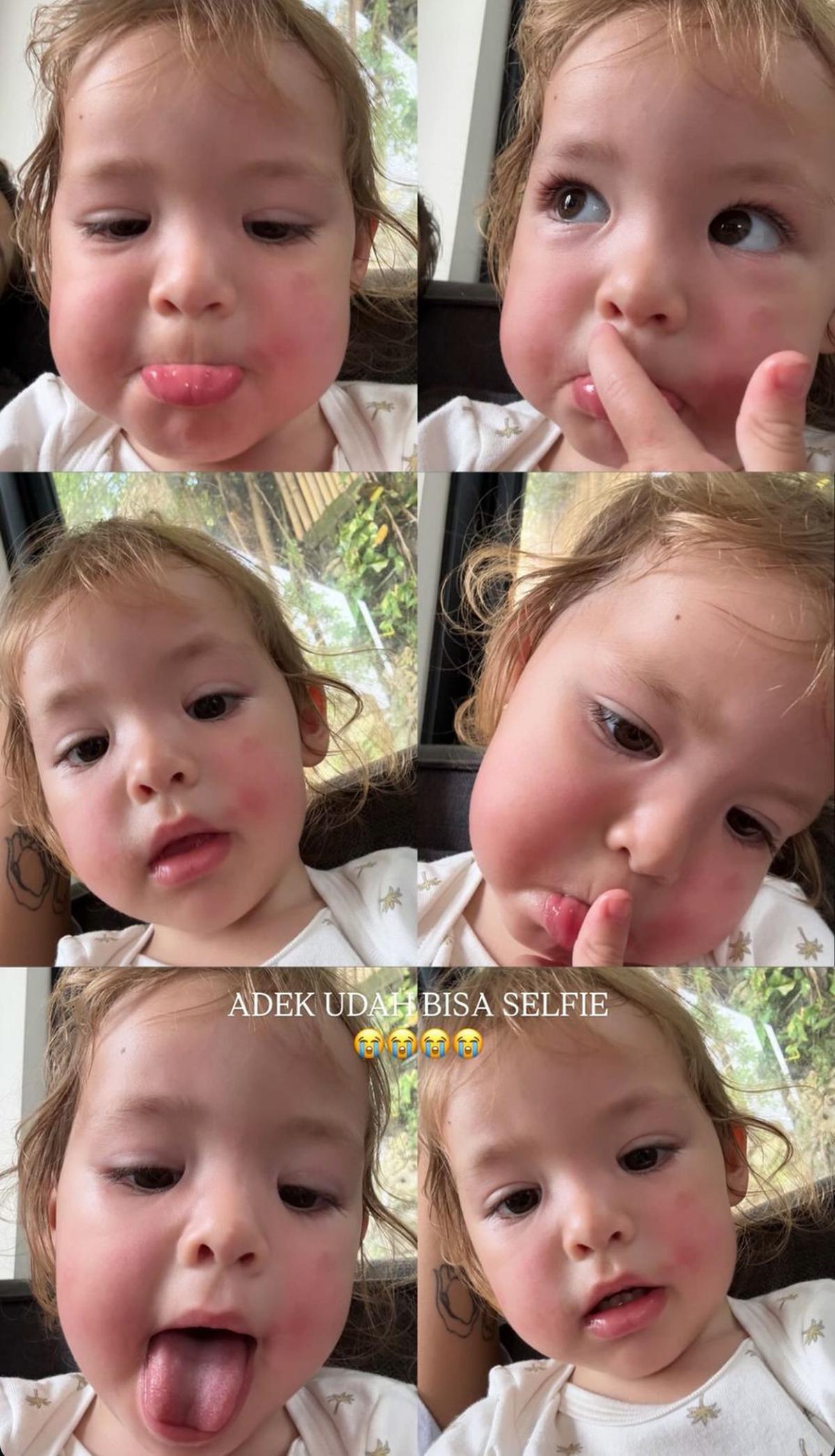 Gemes Banget! Deretan Selfie Lucu Kamari, Anak Jennifer Coppen yang Bikin Netizen Meleleh