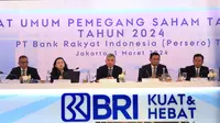 PT. Bank Rakyat Indonesia (Persero) Tbk atau BRI menggelar Rapat Umum Pemegang Saham Tahunan (RUPST) 2024 di Jakarta (01/03).