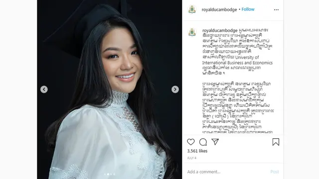 Putri Norodom Pongsoriya dari Kerajaan Kamboja