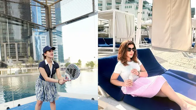 Gaya Santai Tasya Farasya Menikmati Hidup di Dubai dengan Rok Pendek, dari Padel hingga Berjemur