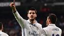 Alvaro Morata diberitakan akan segera bergabung ke Chelsea dengan nilai transfer sekitar 80 juta euro (1,22 triliun). Sang pemain kabarnya akan menerima gaji 155.000 poundsterling (Rp 1,99 miliar) per pekan di Stamford Bridge. (AFP/Pierre-Philippe Marcou)