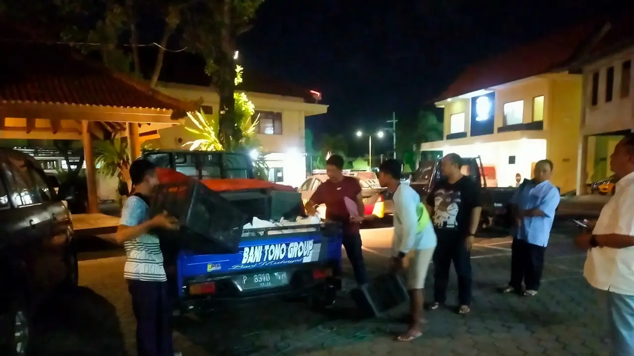 Barang Bukti pupuk bersubsidi  diamankan di Mapolresta Banyuwangi (Istimewa)