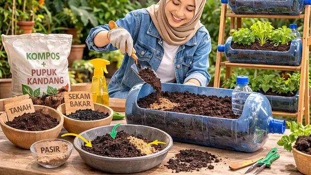 kebun galon bekas