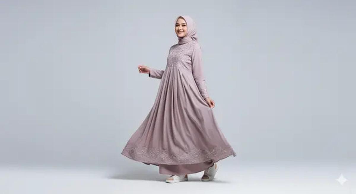 8 Model Gamis Syari Bahan Jatuh Enggak Bikin Gerah, Stylish untuk Berbagai Acara di 2025