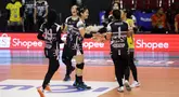 Tim putri TNI AU Electric sukses mengamankan kemenangan krusial di babak Final Four Livoli Divisi Utama 2025 putaran kedua setelah menundukkan Rajawali O2C dengan skor 3-1 (25-9, 23-25, 25-17, 25-14) dalam laga  yang berlangsung di GOR Ki Mageti, Magetan, Selasa (14/10/2025). (Dok. PBVSI)