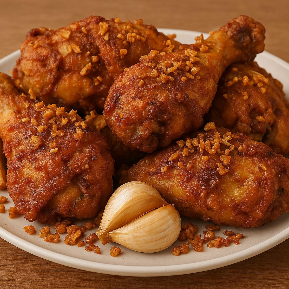Cara Agar Bawang Putih Tidak Pahit saat Digoreng Bareng Ayam, Dipotong Sesuai Kebutuhan.