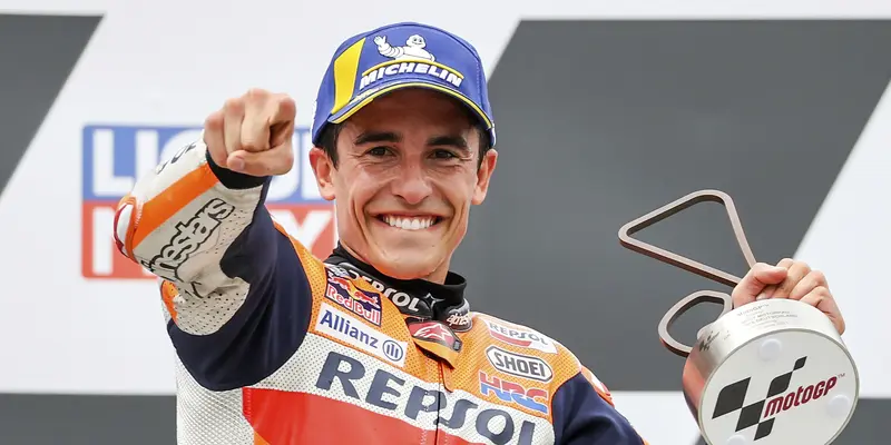 FOTO: Marc Marquez Rajai Sirkuit Sachsenring di MotoGP Jerman 2021