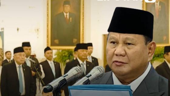 Momen Presiden Prabowo Pimpin Sumpah Jabatan Lantik 26 Anggota Wantimpres