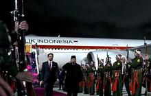 Pesawat Prabowo Dikawal Jet Tempur F-16 dari Angkatan Udara Yordania Saat Tiba di Amman