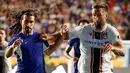 <p>Tembakan Maatsen dari dalam kotak penalti tak kuasa dibendung Ben Foster. Chelsea unggul 1-0. (AP Photo/Karl B DeBlaker)</p>