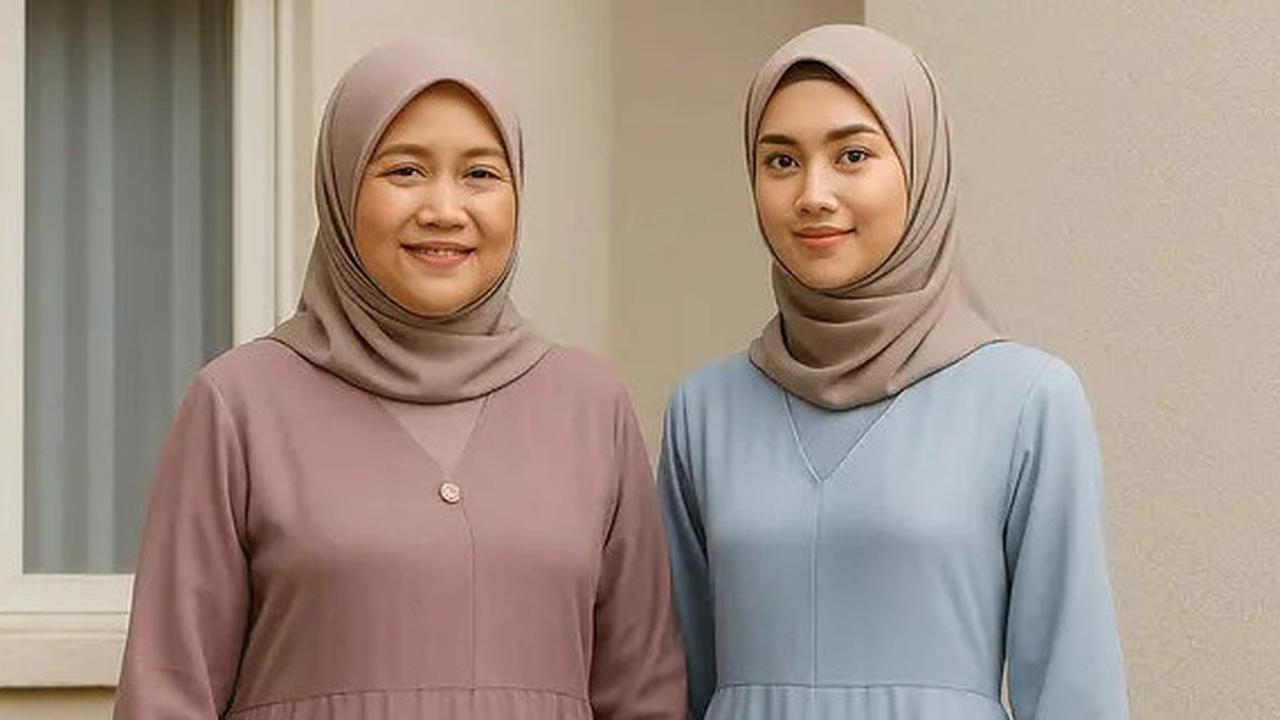 6 Ide Gamis V Neck Terbaru yang Cocok untuk Segala Usia, Beri Kesan Modern pada Busana Muslim