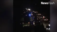 Kepadatan terjadi di ruas Tol Purbaleunyi arah Bandung. Guna mengurai kepadatan, rekayasa lalu lintas diberlakukan. 
