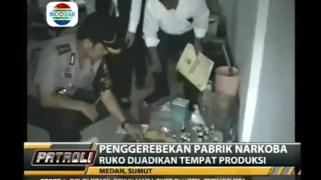 Ruko Dijadikan Tempat Produksi, Penggerebekan Pabrik Narkoba