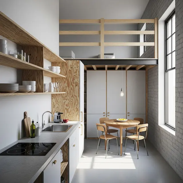 Gambar Rumah Mezzanine Murah tapi Cantik (Gemini AI)