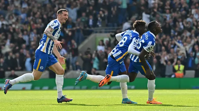 FOTO: Manchester United Dipermalukan Brighton and Hove Albion
