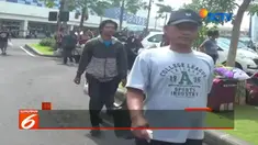 Ratusan pemudik di Terminal Gapura Surya Nusantara gunakan bus gratis yang disiapkan PT Pelindo III ke kampung halaman.