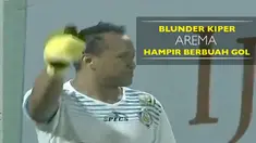 Video blunder kiper Arema Cronus, Achmad Kurniawan, yang hampir membuat Mitra Kukar mencetak gol pada Jumat (30/9/2016).