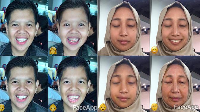 FaceApp, aplikasi edit foto yang konyol dan menggelitik. Liputan6.com/Jeko Iqbal Reza