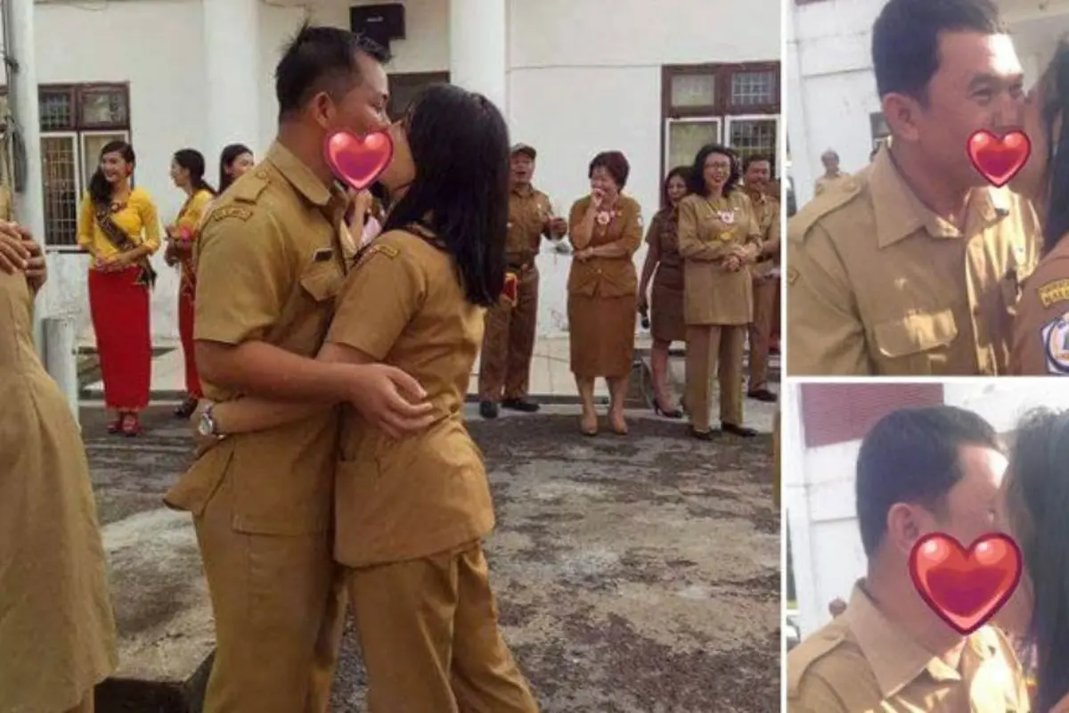 Bikin Heboh! Foto Ciuman Massal PNS Nias Selatan Beredar