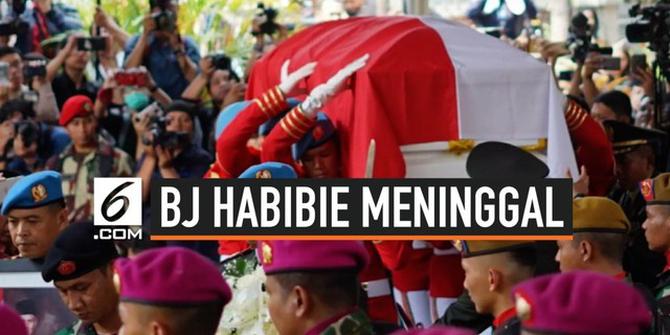 VIDEO: Detik-Detik Prosesi Pemakaman BJ Habibie di TMP Kalibata