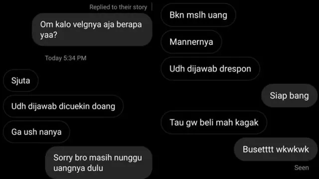 6 Chat Penjual Online 'Enggak Ramah' Ini Bikin Nyengir