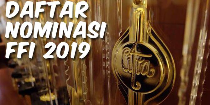 VIDEO: Daftar Nominasi Festival Film Indonesia 2019