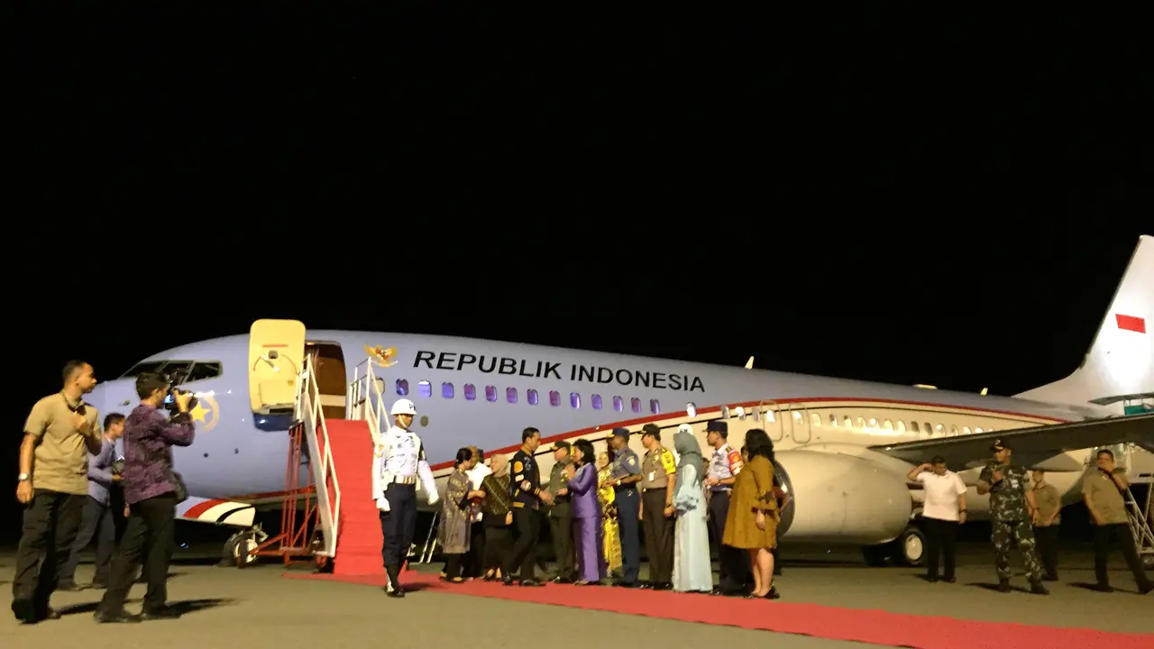 Presiden Jokowi tiba di Gorontalo, Kamis (28/2/2019). (dok Biro Pers Kepresidenan)