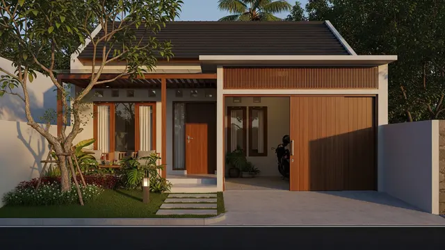 Desain Garasi Terbuka yang Cocok untuk Rumah Mungil/Gemini AI