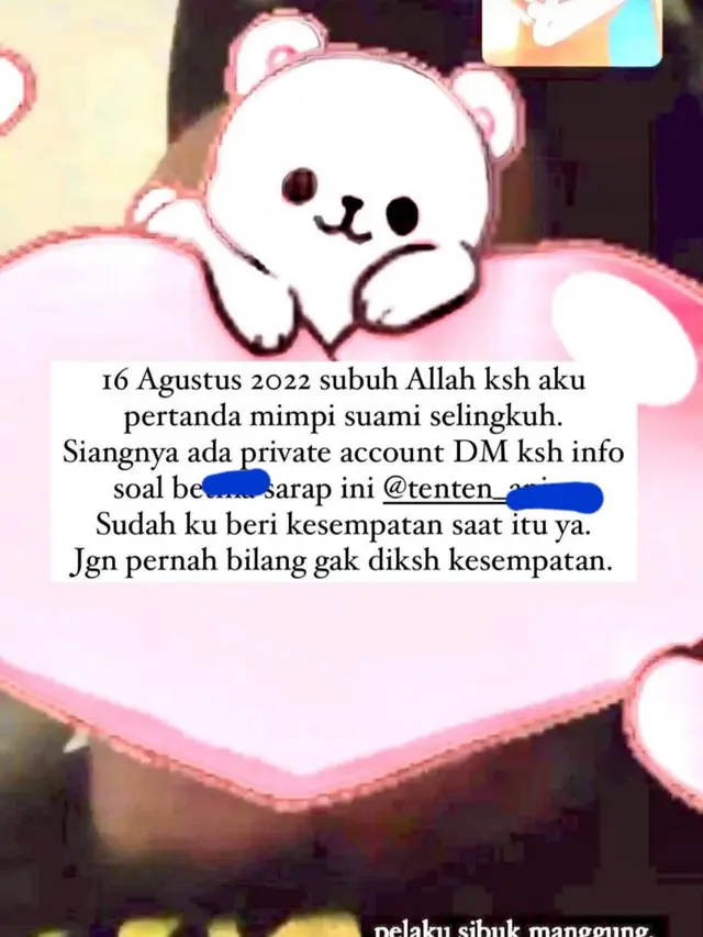 Cuitan Inara Idola Rusli soal dugaan perselingkuhan sang suami, Virgoun, via Instagram Stories. (Foto: Dok. Instagram @mommy_starla)