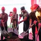 Bupati incumbent yang akan maju lagi di Pilbup Indramayu, Nina Agustina saat groundbreaking atau peletakan batu pertama di Kawasan Peruntukan Industri Losarang, yang bertepatan dengan HUT ke-79 RI (Istimewa)