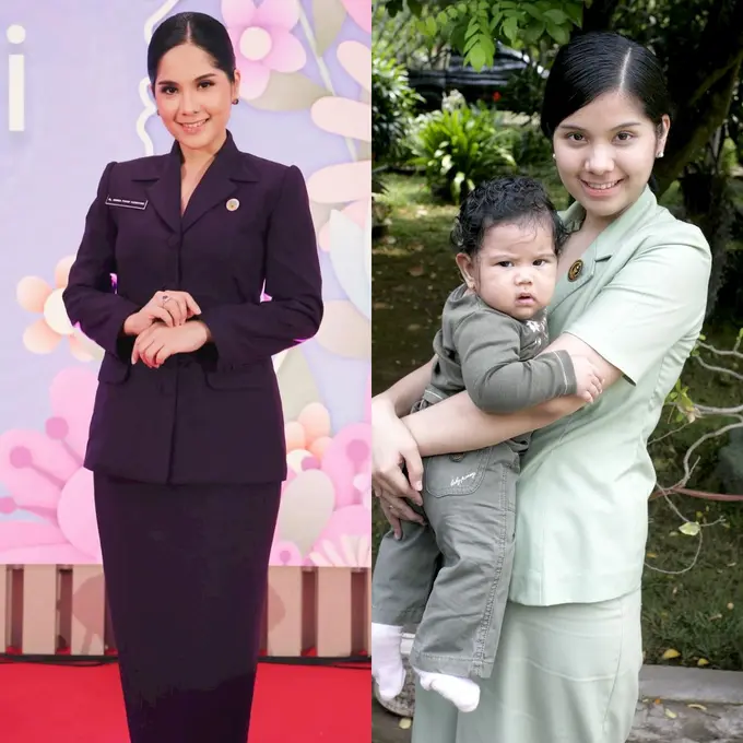 Kini Jadi Istri Menteri, 6 Potret Beda Pesona Annisa Pohan saat Pakai Seragam Persit Vs Ikawati ATR/BPN