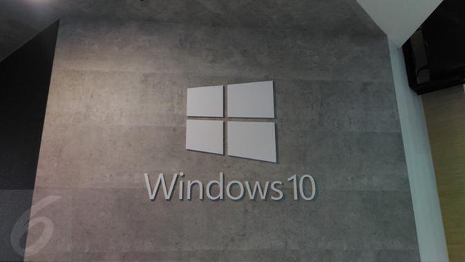Logo Windows 10 di Booth Microsoft di Computex 2017. Liputan6.com/ Mochamad Wahyu Hidayat